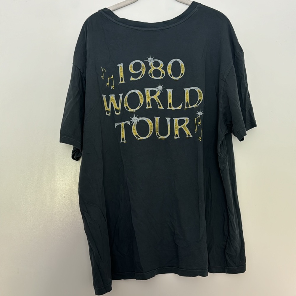 Daydreamer Black Elton John Graphic Tee with Gold Accents - Picture 4 of 4